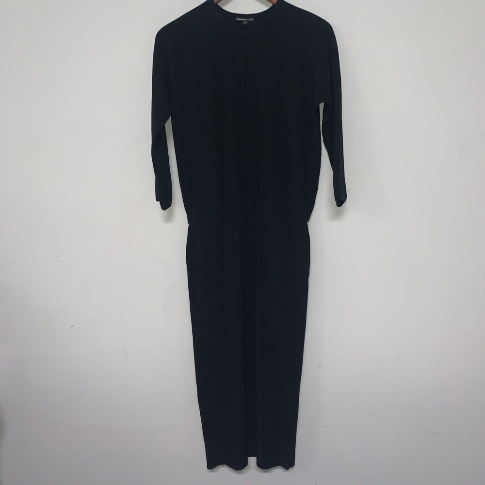 NWT JAMES PERSE Mixed Rib Blouson Stretch knit Dress Size 2 Minimalist Office